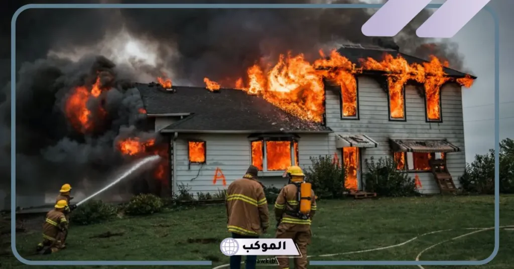 رؤية الحريق في المنام للعزباء