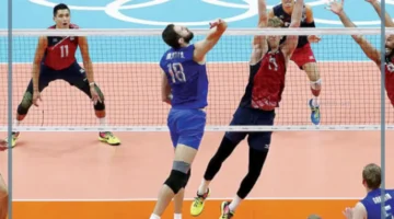 طول وعرض ملعب الطائرة