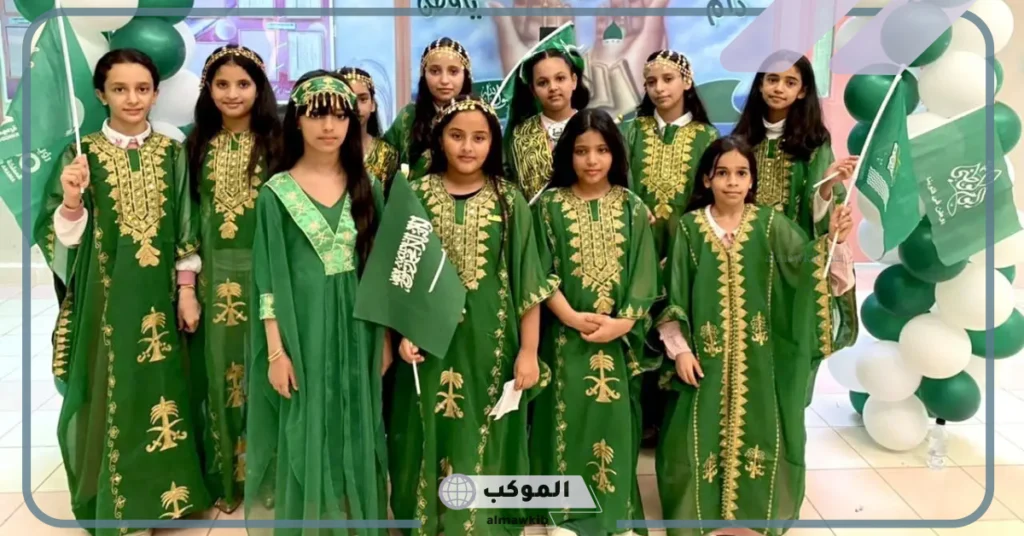 لبس اليوم الوطني للبنات