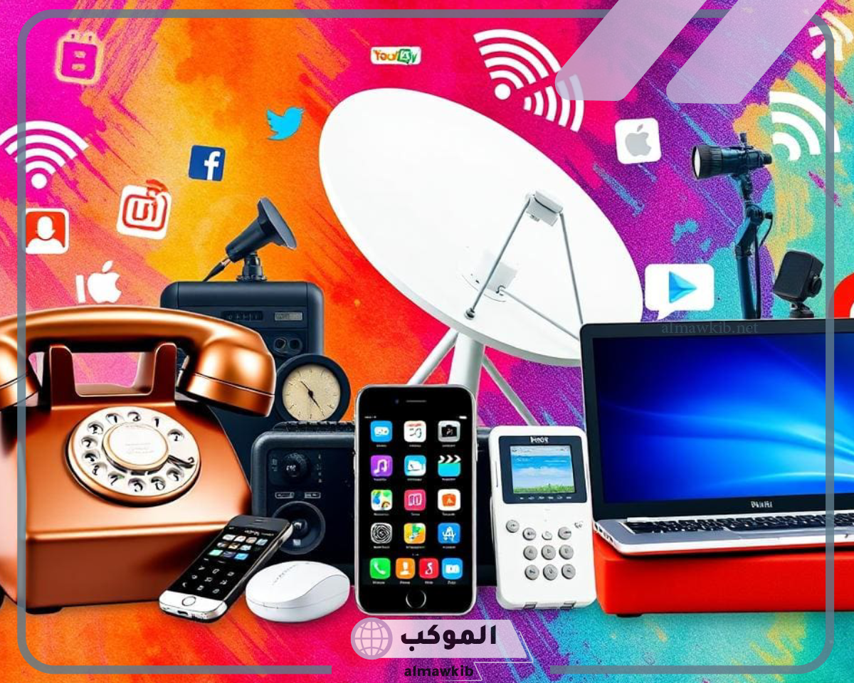 مطوية عن وسائل الاتصالات بالتفصيل