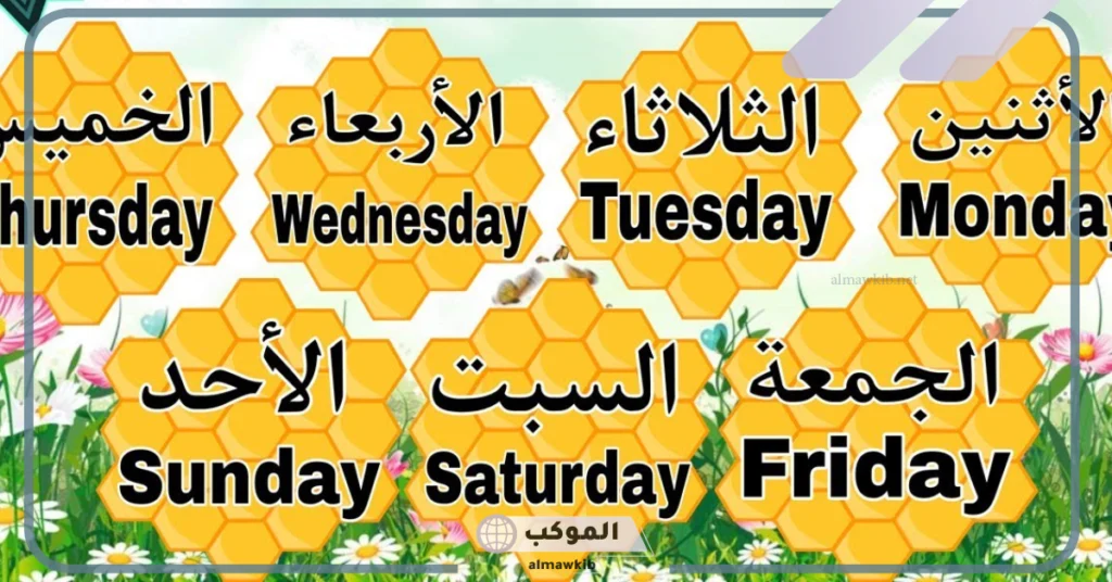 اختصارات ايام الاسبوع بالانجليزي 