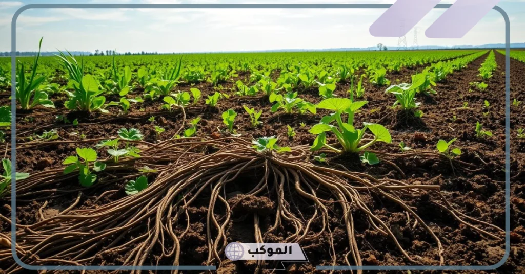 ما هي أنواع الجذور والسيقان عند النباتات 