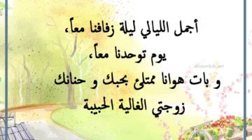 رسائل حب لزوجتي زوجتي الغالية شعر