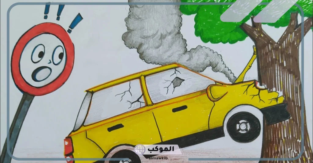 رسومات عن المرور والسلامة المرورية للتلوين جاهزة 10 رسومات عن المرور