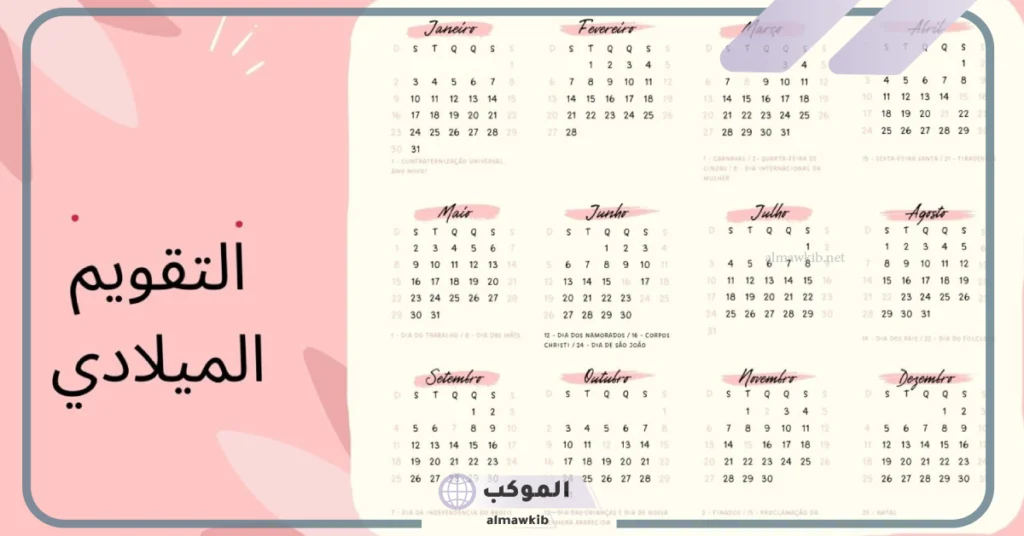 الشهور السريانية وما يقابلها من الشهور الميلادية