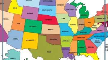 خريطة ولايات أمريكا