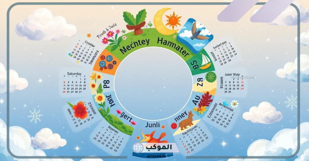 شهور السنة بلغات مختلفة