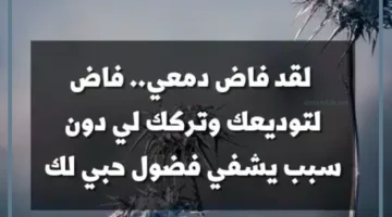 كلمات وداع واعتذار قبل الرحيل