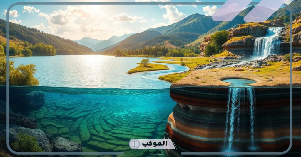 هل الآبار من مصادر الماء العذب 