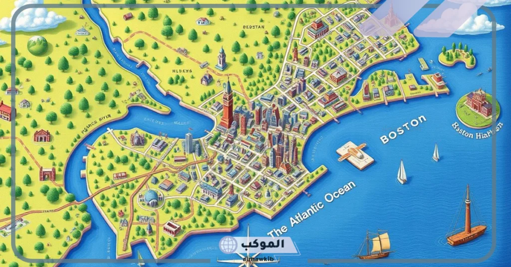 اين تقع بوسطن؟ أسماء الولايات المتحدة الأمريكية وعواصمها 7 اين تقع بوسطن